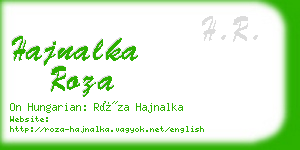 hajnalka roza business card